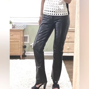 Rachelle Leather bootcut Pants